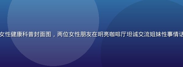 温暖紫罗兰色调的女性健康科普封面图，两位女性朋友在明亮咖啡厅坦诚交流姐妹性事情话题，氛围轻松亲切